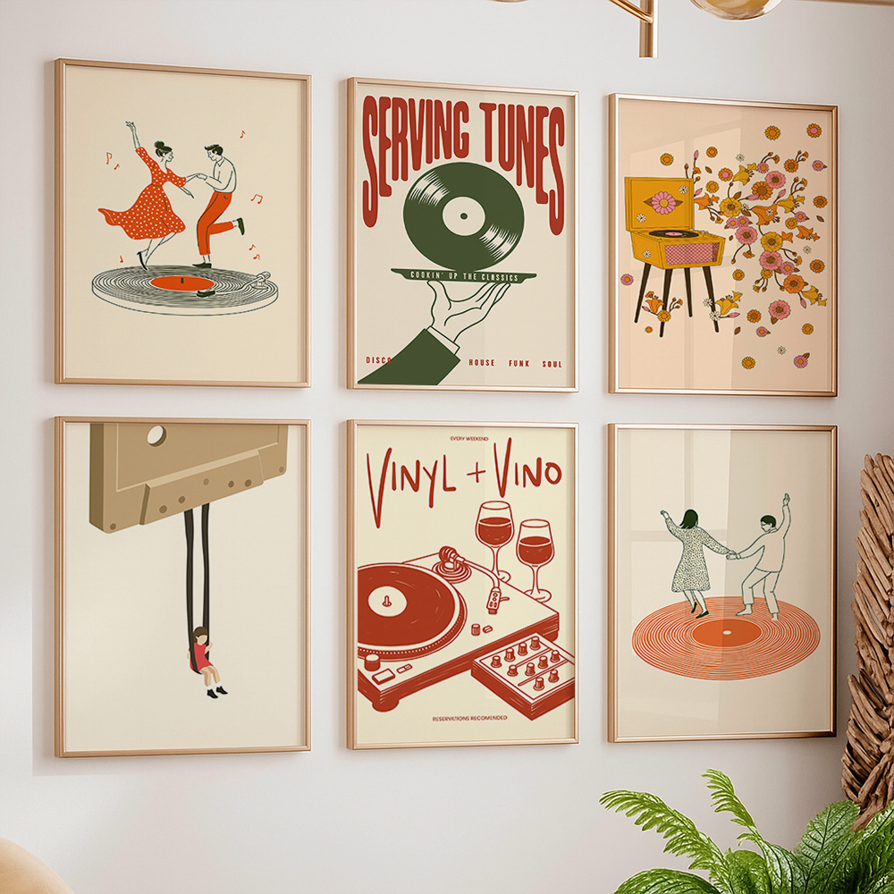 Office Furniture Used - 1 pièce Affiche murale vintage sur